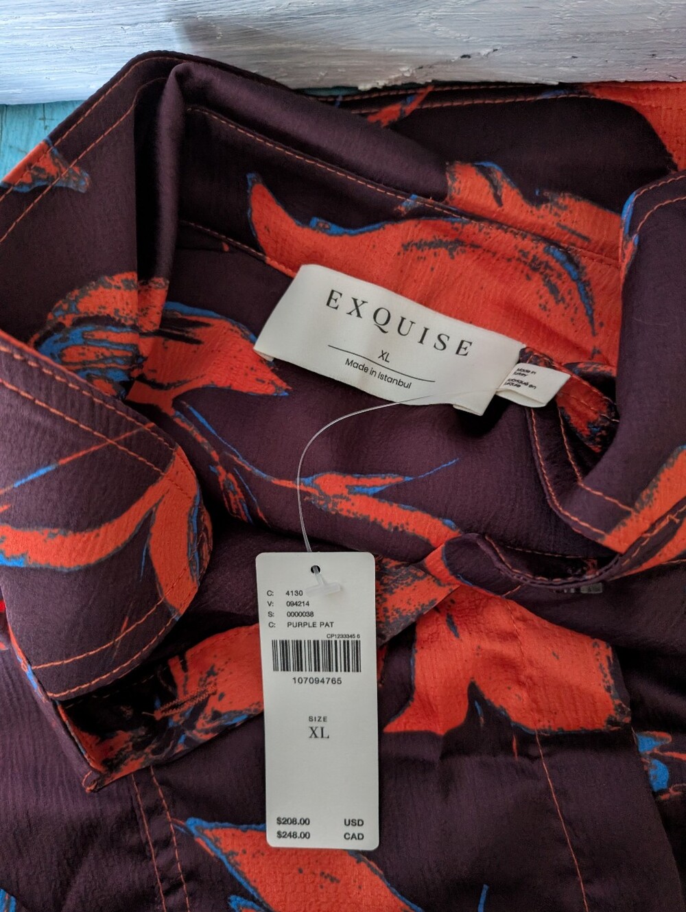 Exquoise Anthropologie New With Tags Xl Maxi Shirt Dress - Picture 16 of 16